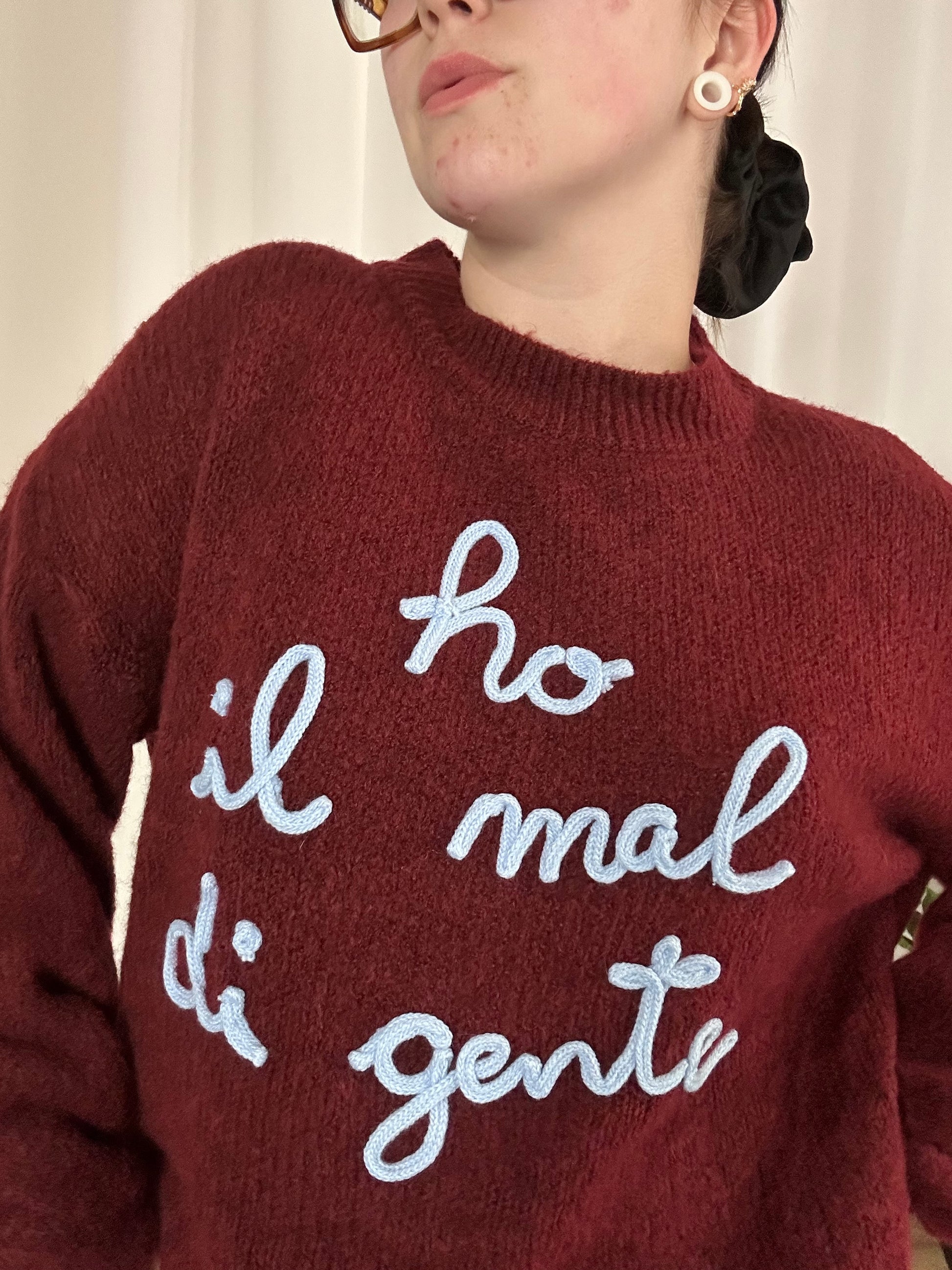 Maglione HO IL MAL DI GENTE