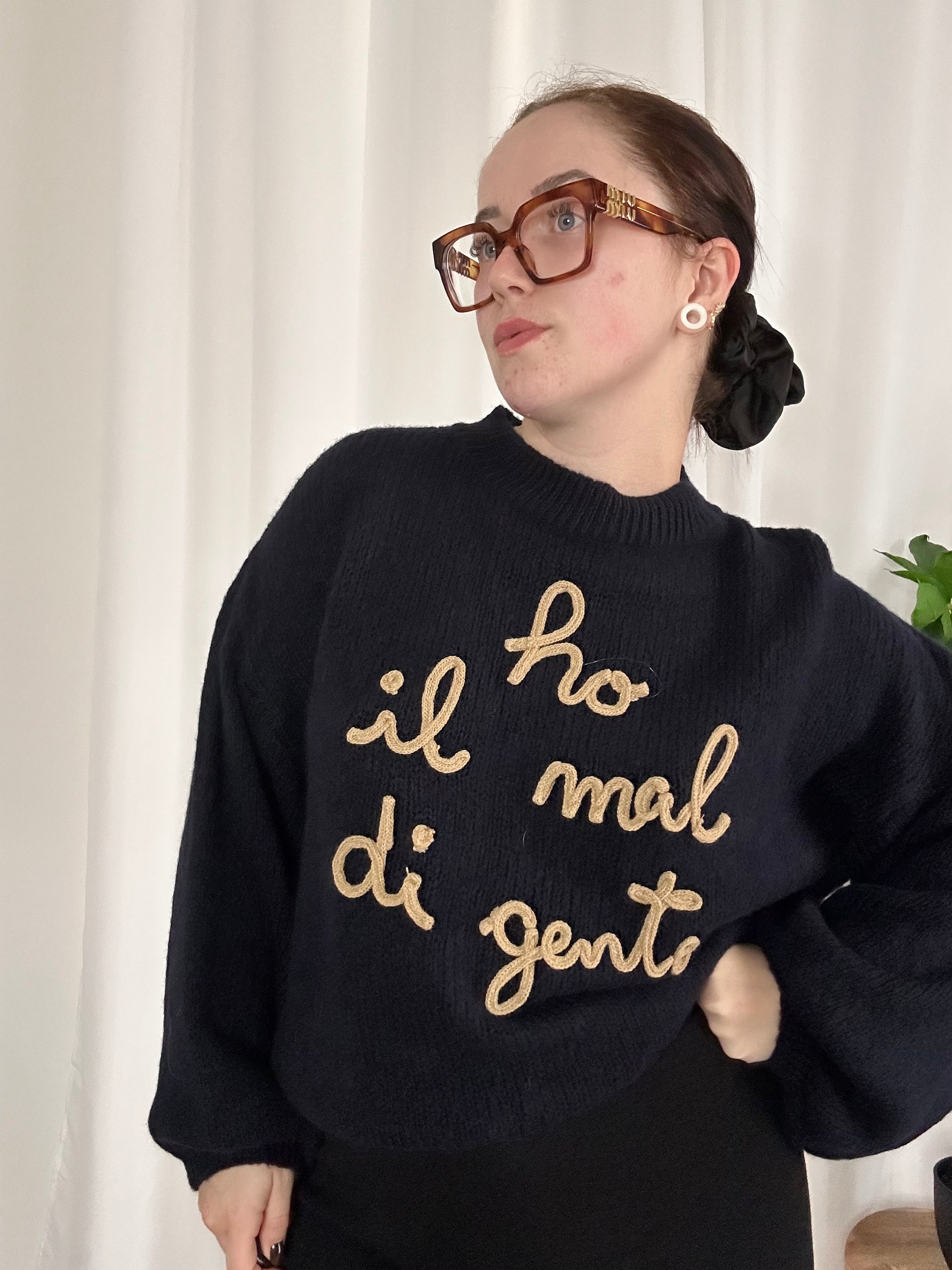 Maglione HO IL MAL DI GENTE