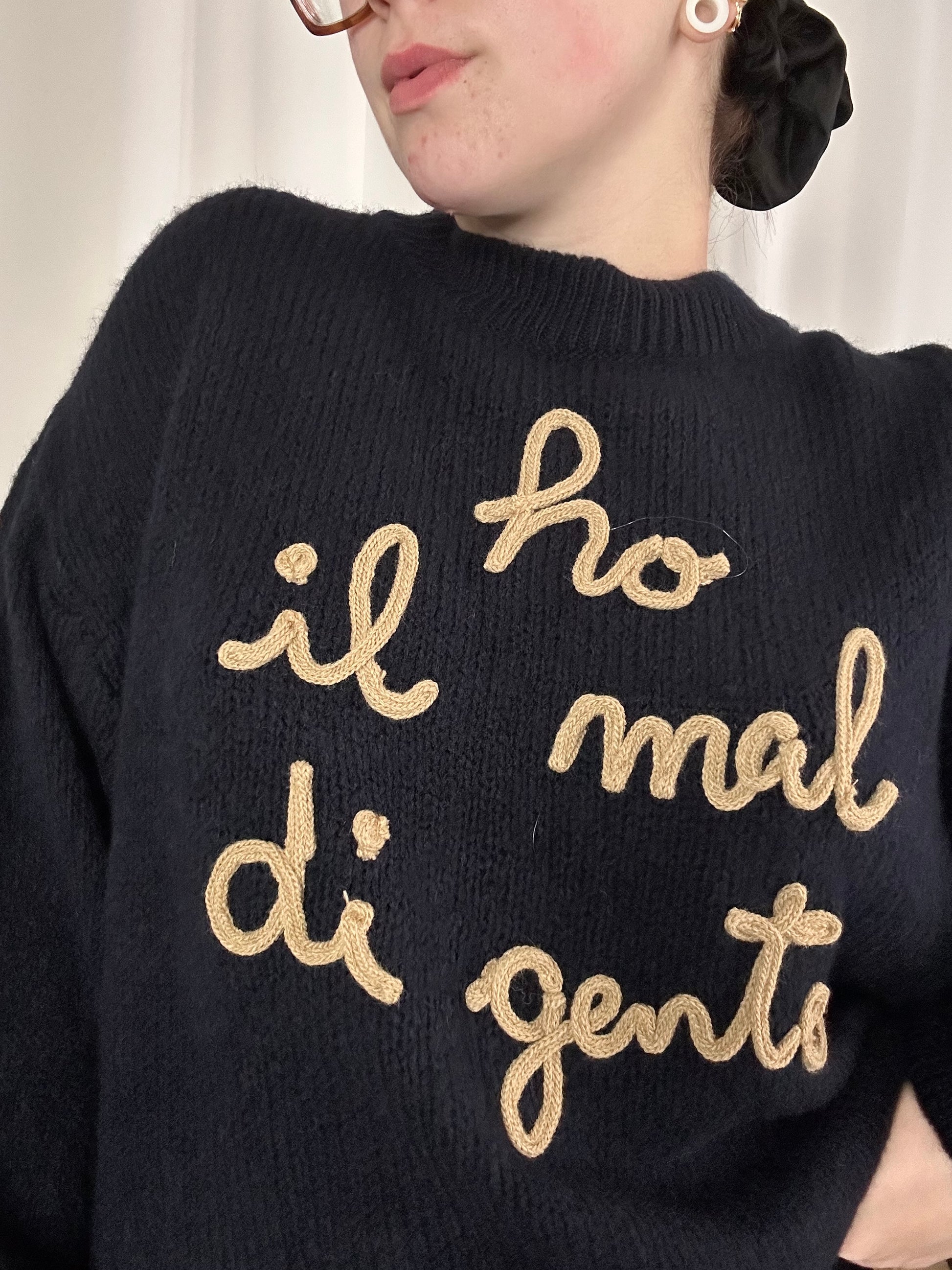 Maglione HO IL MAL DI GENTE