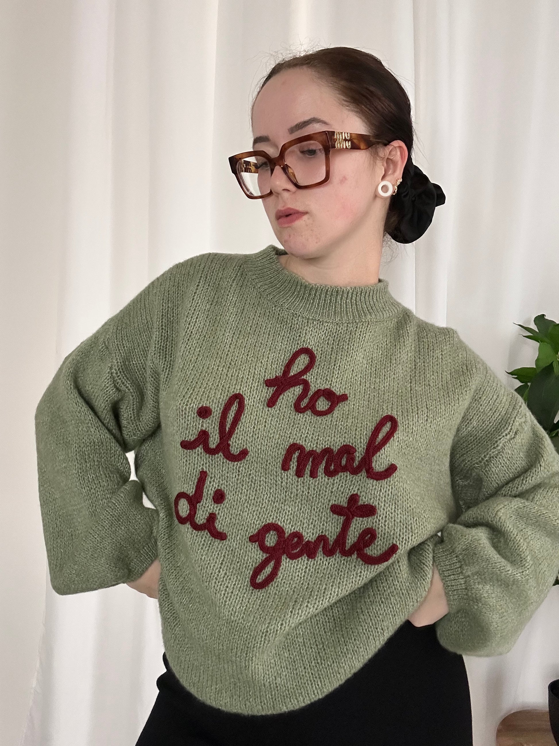 Maglione HO IL MAL DI GENTE